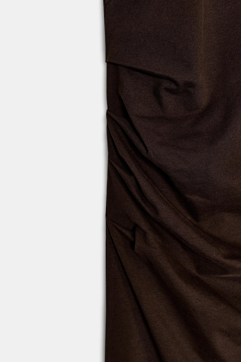 LONG DRAPED DRESS