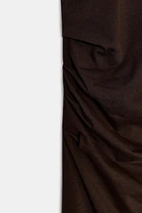 LONG DRAPED DRESS