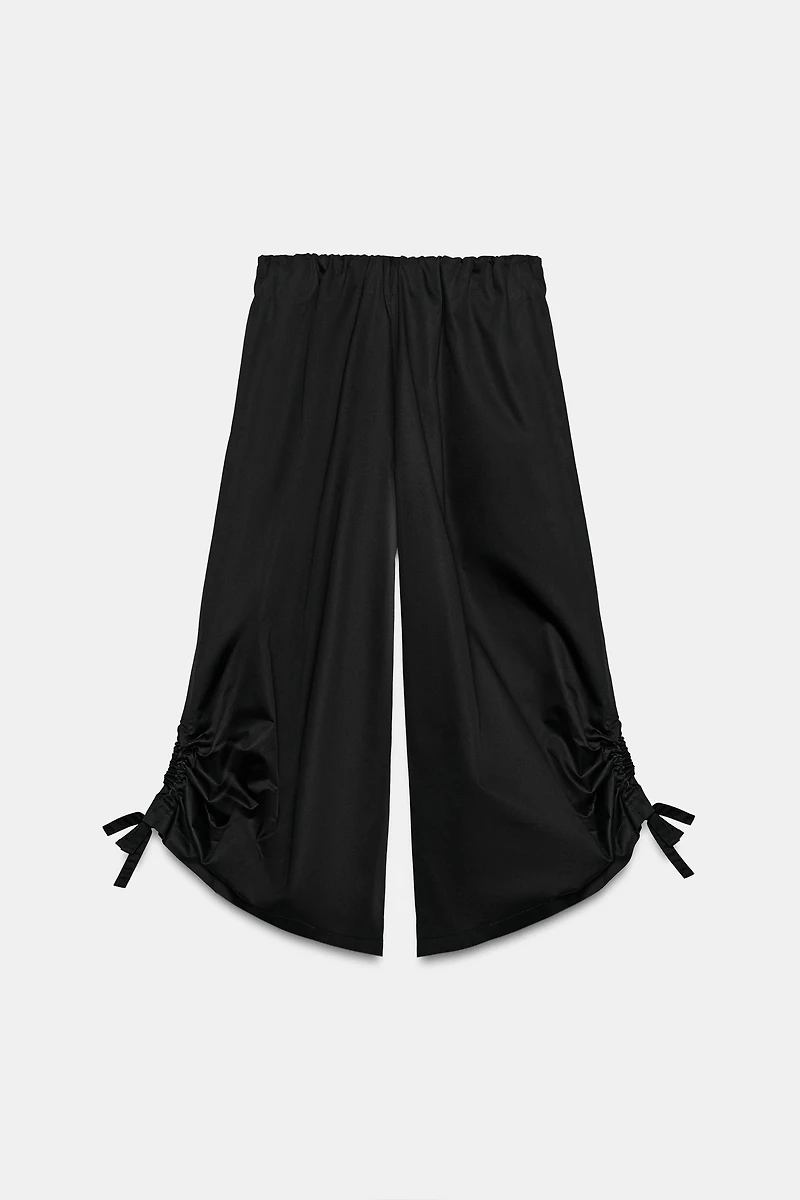ADJUSTABLE HEM CULOTTE PANTS
