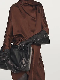 Robe midi fluide à manches longues - STUDIO