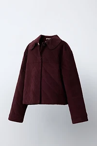 VELVET PETER PAN COLLAR JACKET