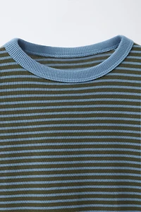 HEAVY WEIGHT STRIPED T-SHIRT