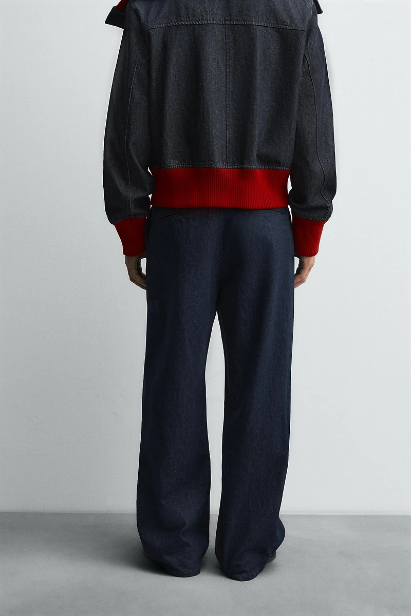 WIDE-LEG DENIM TROUSERS HARRY LAMBERT FOR ZARA X DISNEY