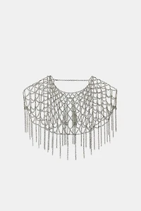 LIMITED EDITION FRINGED RING CAPE NECKLACE