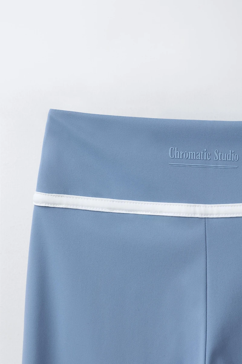 CAPRI LEGGINGS WITH CONTRASTING PIPING