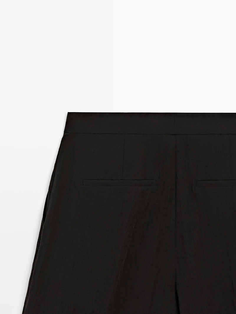 Technical fabric Bermuda shorts