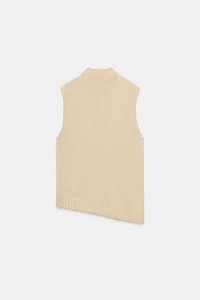 ASYMMETRIC KNIT VEST