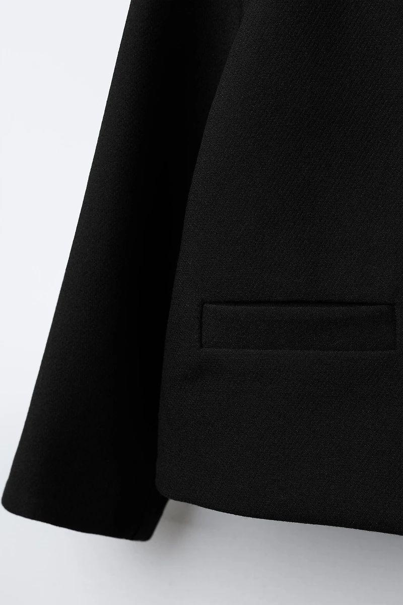 PETER PAN COLLAR JACKET WITH BOWS