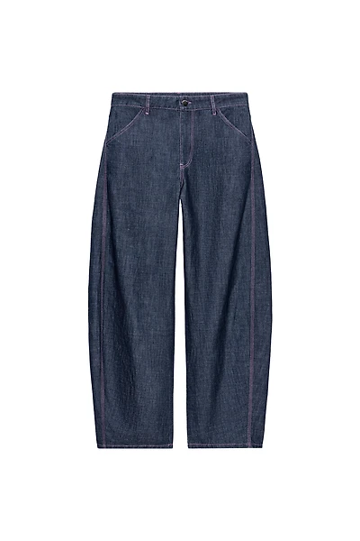 LINEN BARREL PANTS