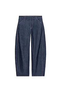 LINEN BARREL PANTS