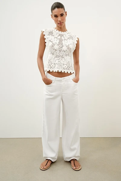 TOP CROCHET SANS MANCHES
