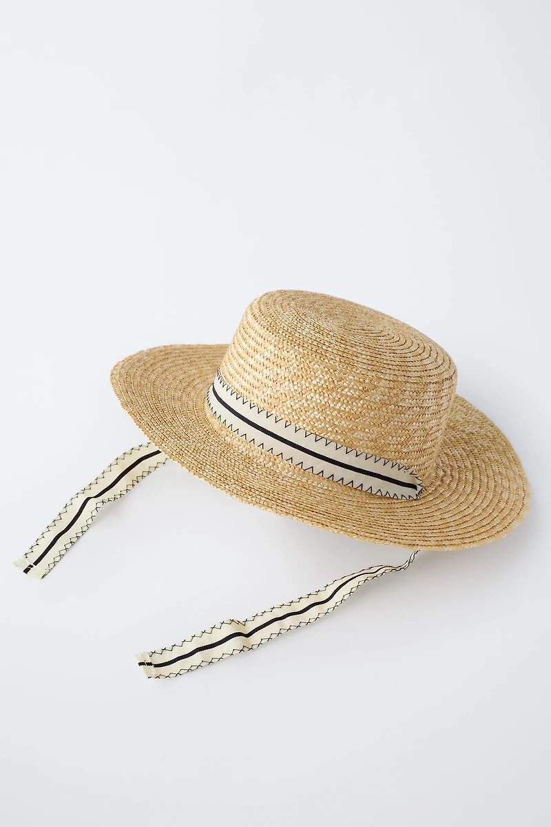 SKIMMER HAT WITH BAND
