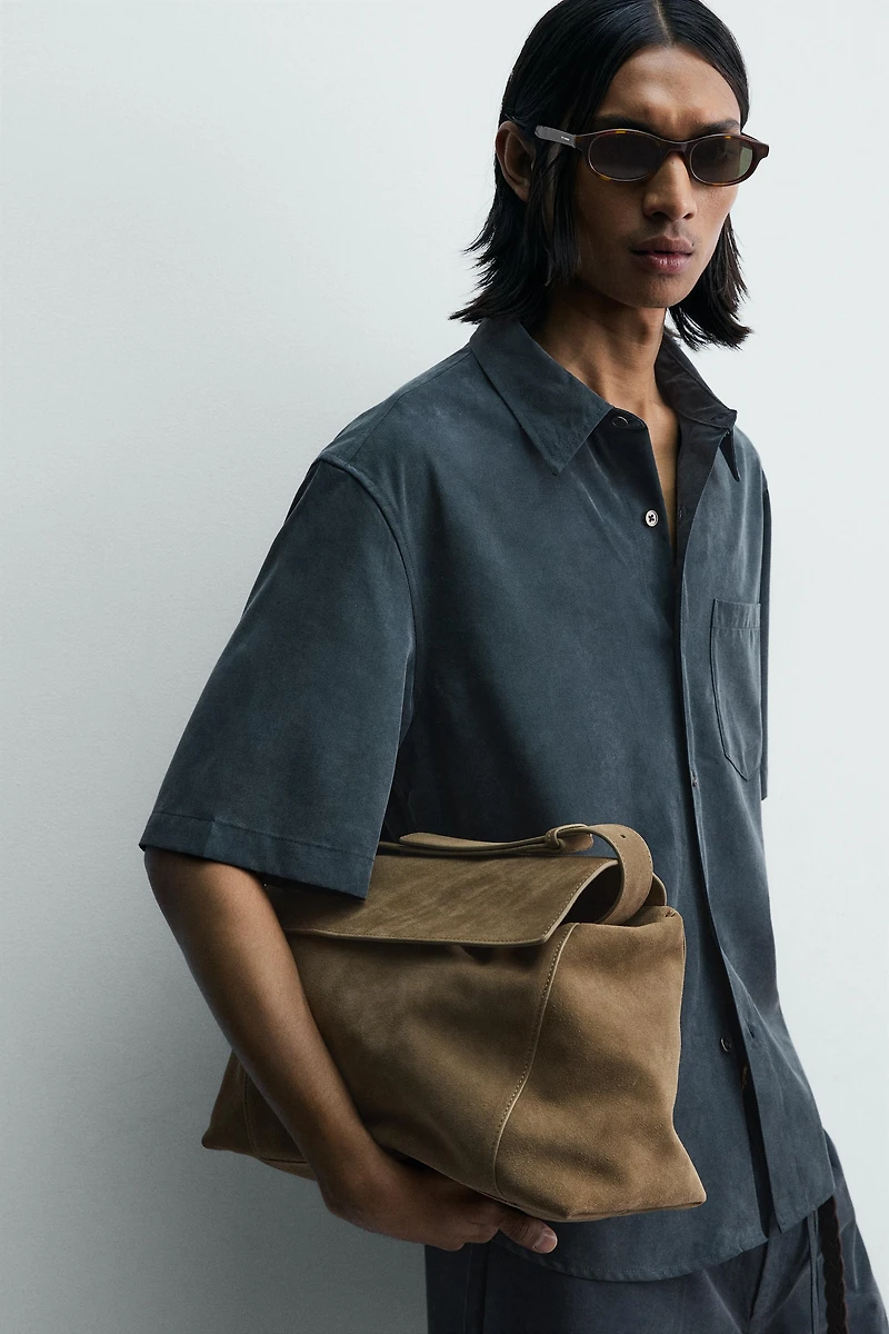 WASHED EFFECT RELAXED FIT SHIRT