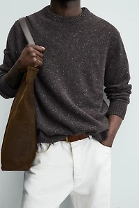 REGULAR FIT WOOL BUTTON-DOWN JUMPER