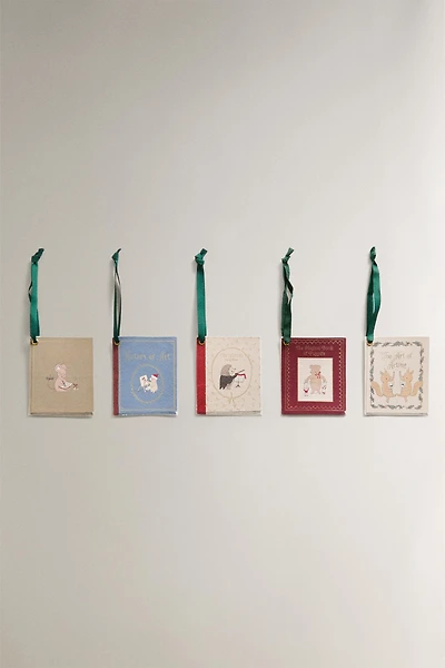 SET OF CHRISTMAS BOOK GIFT LABELS (SET OF 10)