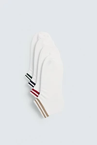 4-PACK OF STRIPED SHORT SOCKS
