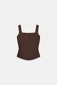 TOP BUSTIER EN MAILLE