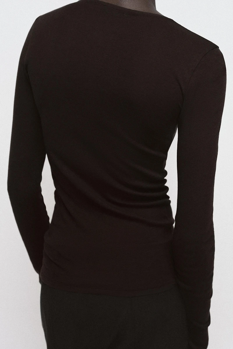 T-SHIRT SUPIMA® À MANCHES LONGUES