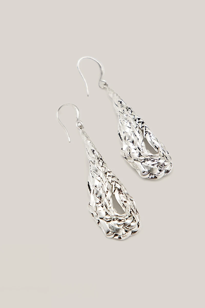 Boucles d'oreilles texture panier - LIMITED EDITION