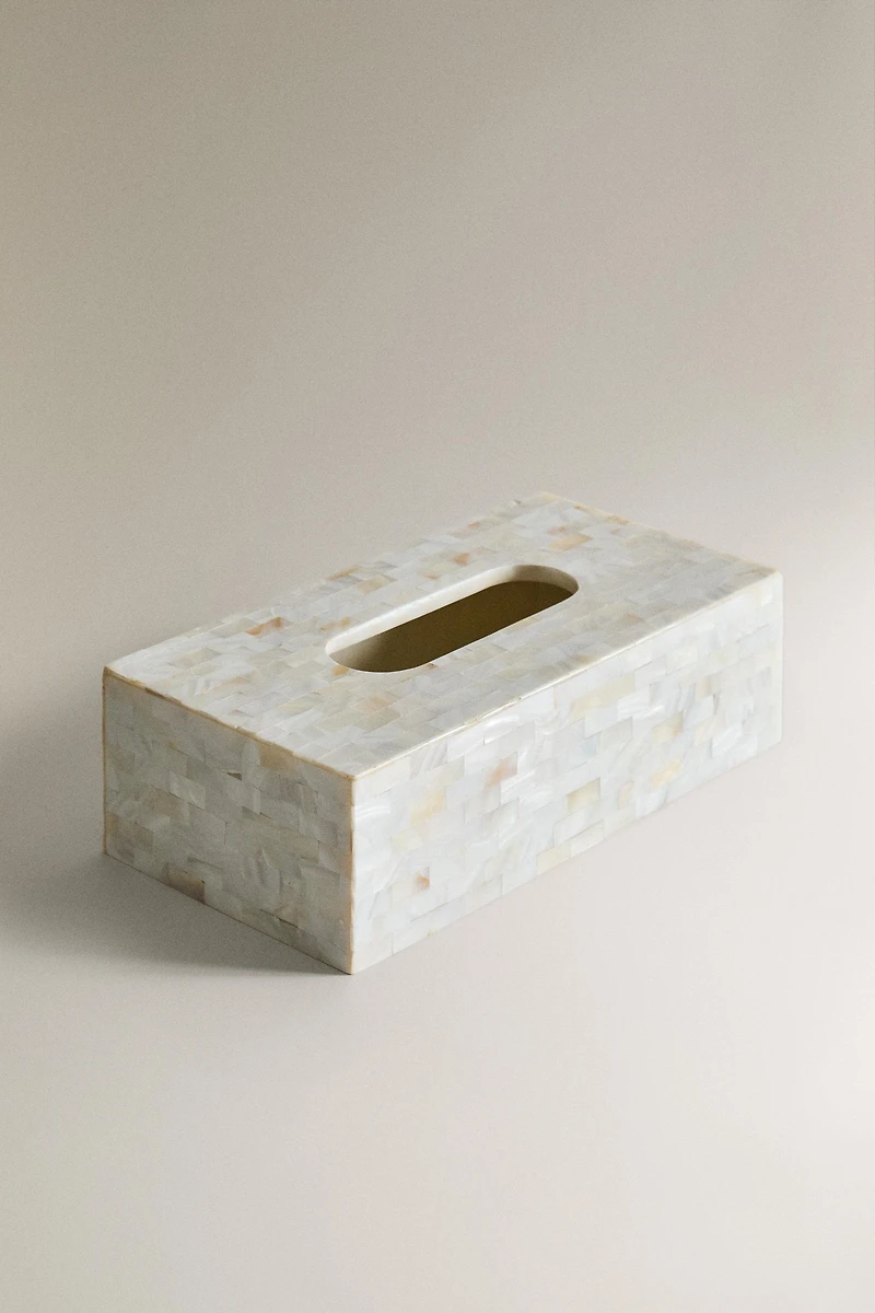 MOTHER-OF-PEARL TISSUE BOX
