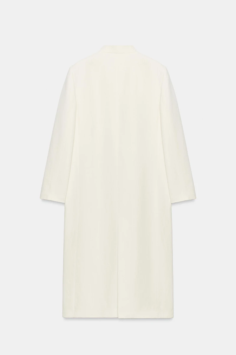 LINEN BLEND FROCK COAT ZW COLLECTION