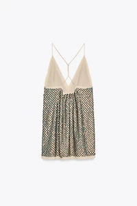 ZW COLLECTION LIMITED EDITION SEQUIN STRAP TOP