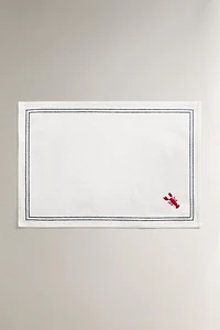 EMBROIDERED LOBSTER PLACEMAT