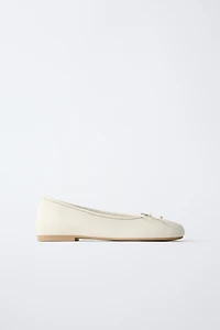LEATHER BALLET FLATS