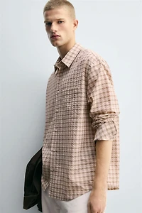 CHEMISE STRUCTURE À CARREAUX