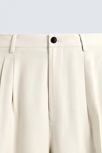 VISCOSE PLEATED PANTS