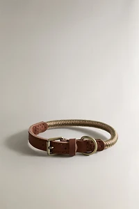 Collier corde cuir pour chiens