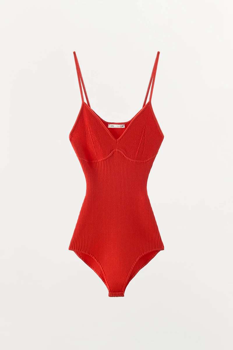 RIB KNIT BODYSUIT