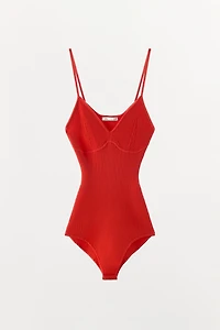 RIB KNIT BODYSUIT