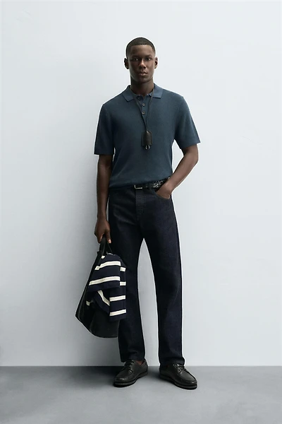 POLO EN MAILLE NACRÉE