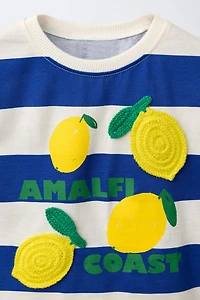 STRIPED FRUIT PATCH T-SHIRT