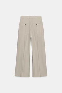 PLEATED WOOL PANTS ZW COLLECTION