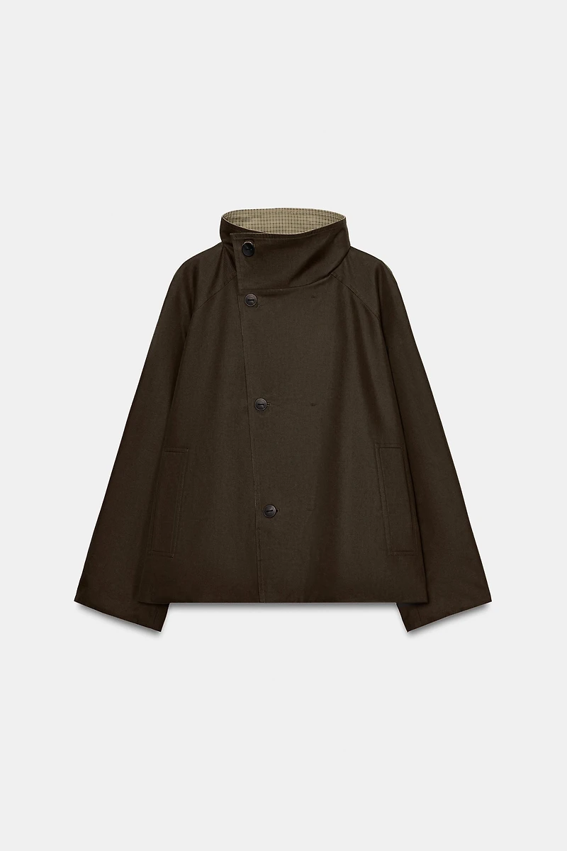 PLAID REVERSIBLE JACKET ZW COLLECTION