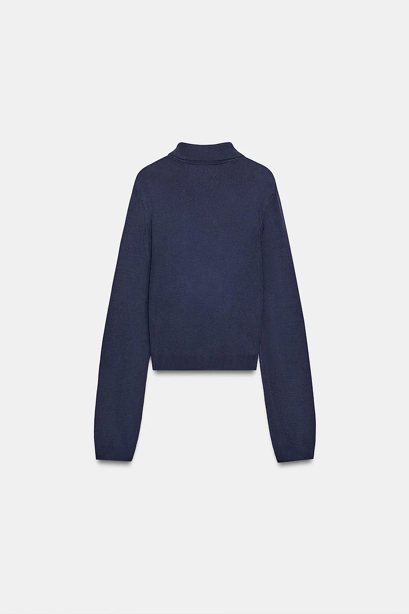 PLAIN KNIT POLO SHIRT