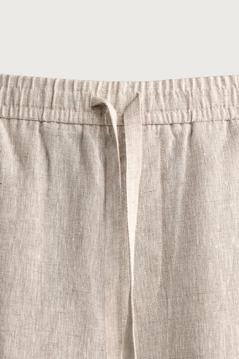 PANTALON COUPE DÉCONTRACTÉE 100% LIN