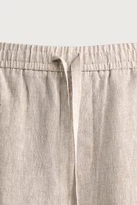 PANTALON COUPE DÉCONTRACTÉE 100% LIN