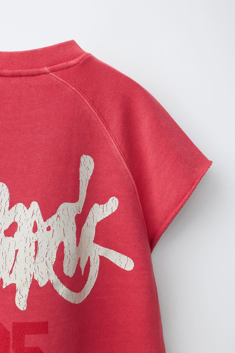 NUMBER AND GRAFFITI SWEATSHIRT