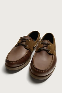 CHAUSSURES BATEAU EN CUIR