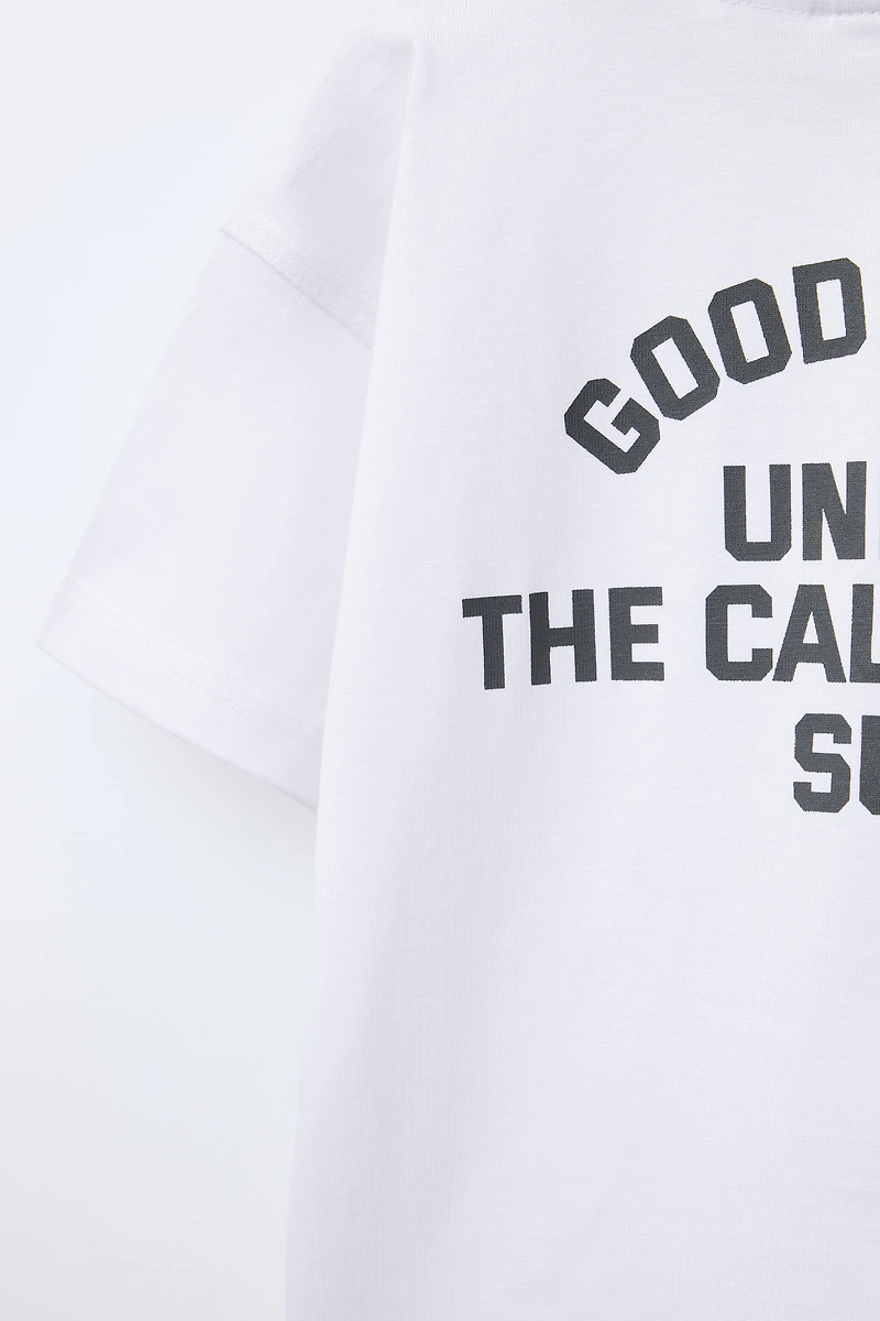 T-SHIRT À INSCRIPTION IMPRIMÉE