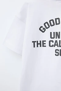 T-SHIRT À INSCRIPTION IMPRIMÉE