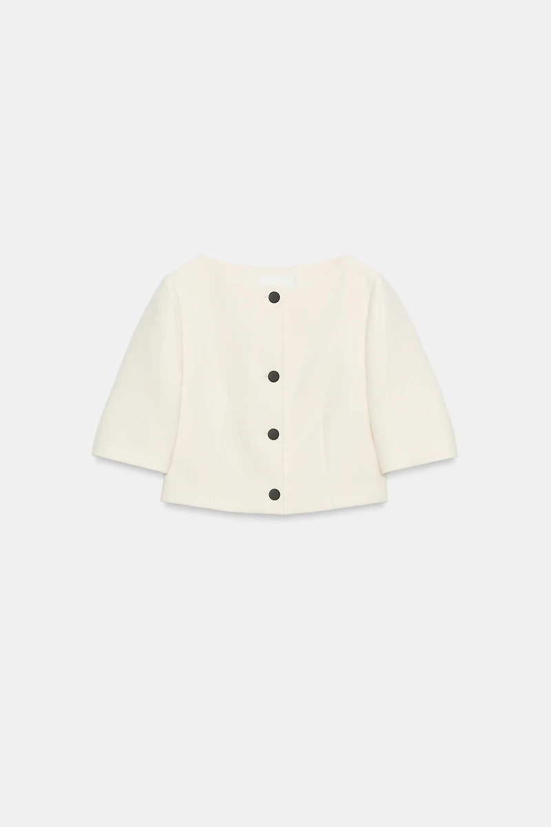 ZW COLLECTION CROPPED JACKET