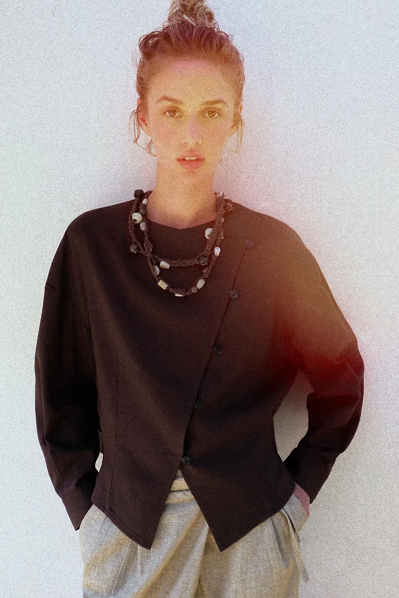 LINEN WRAP JACKET