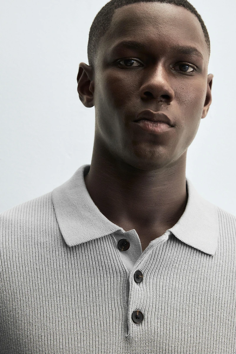 PEARL KNIT POLO SHIRT