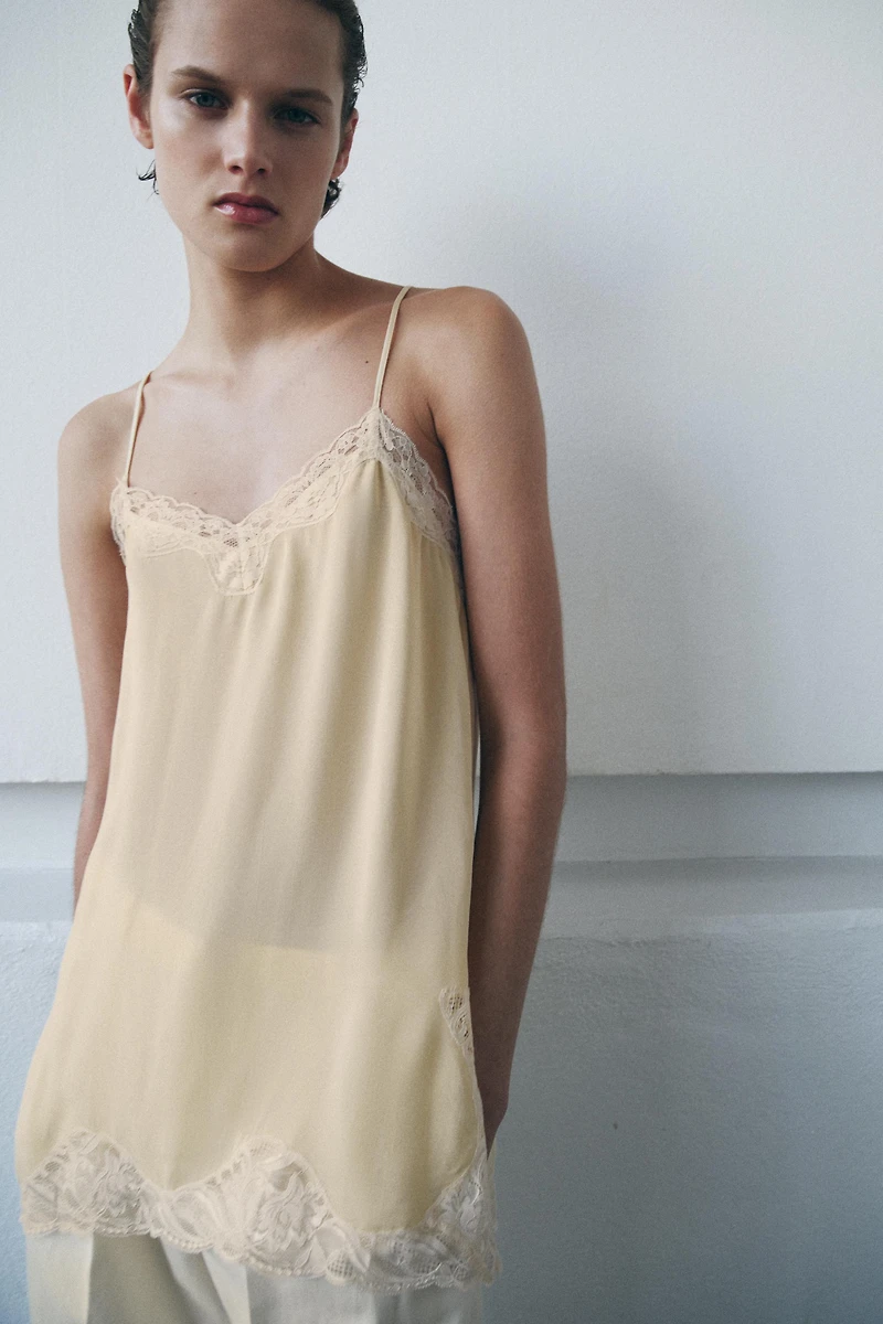 LACE CAMISOLE TOP ZW COLLECTION