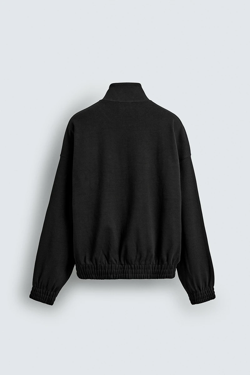 INTERLOCK ZIP SWEATSHIRT