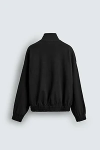 INTERLOCK ZIP SWEATSHIRT